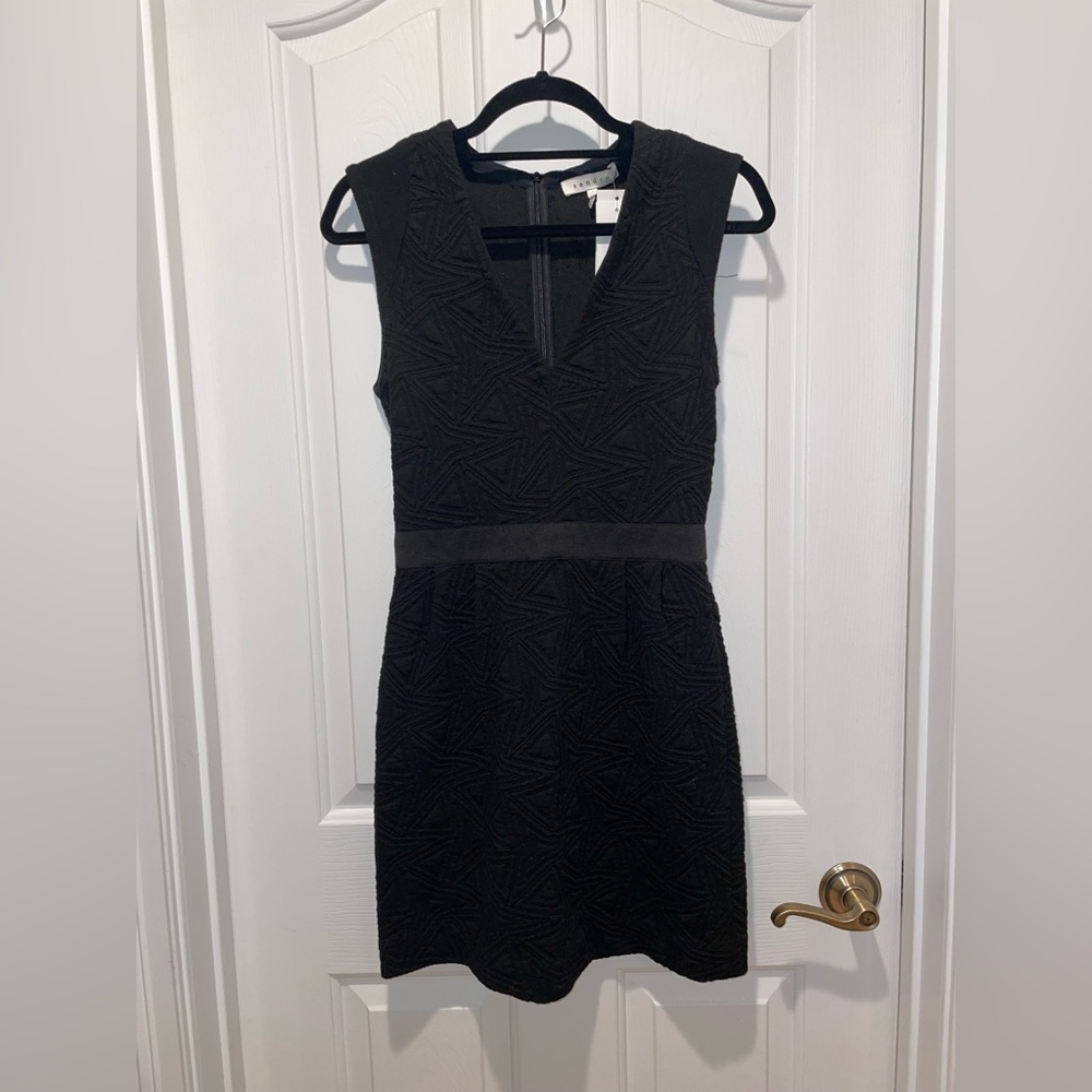 NWT Sandro Paris Black Regard Pencil Skirt Dress 2 Medium